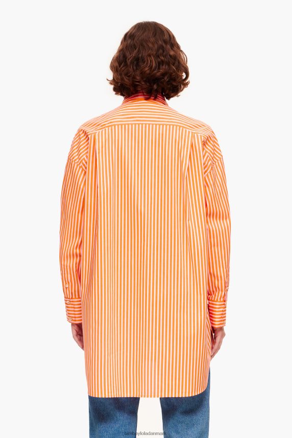 Bimba Y Lola stribet oversize skjorte 46TD4J334orange