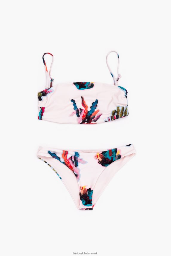 Bimba Y Lola bikini med koralprint 46TD4J879hvid