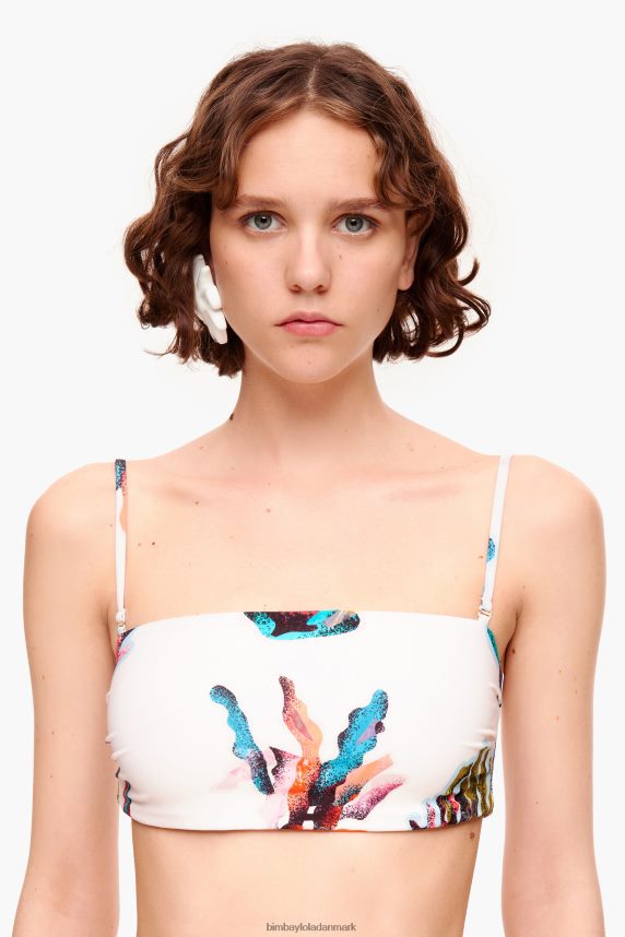 Bimba Y Lola bikini med koralprint 46TD4J879hvid