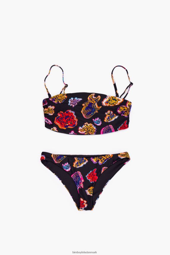 Bimba Y Lola fisk hav print bikini 46TD4J880sort