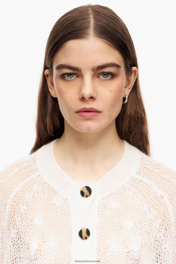 Bimba Y Lola åben strik mohair sweater 46TD4J378ecru