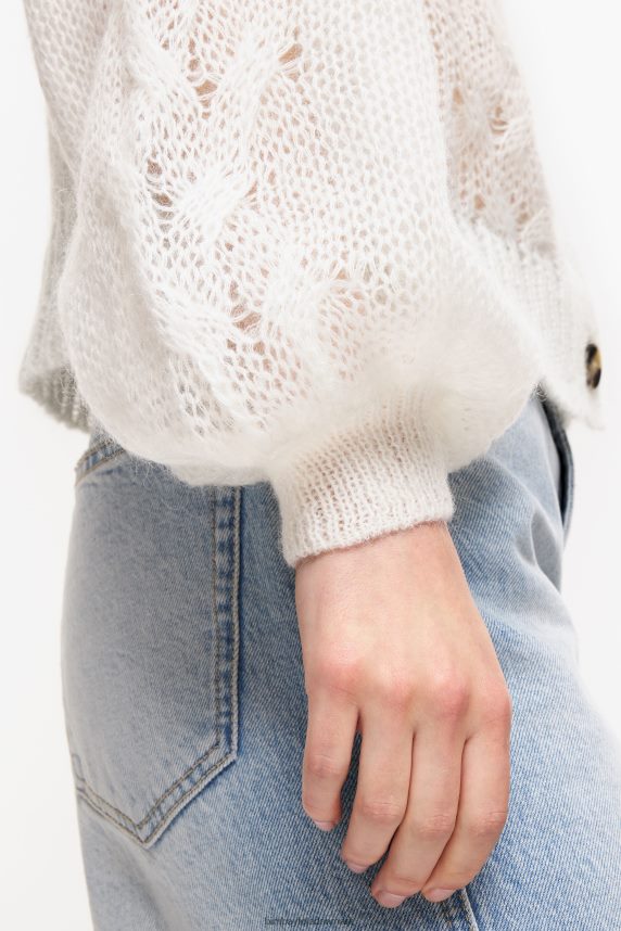 Bimba Y Lola åben strik mohair sweater 46TD4J378ecru