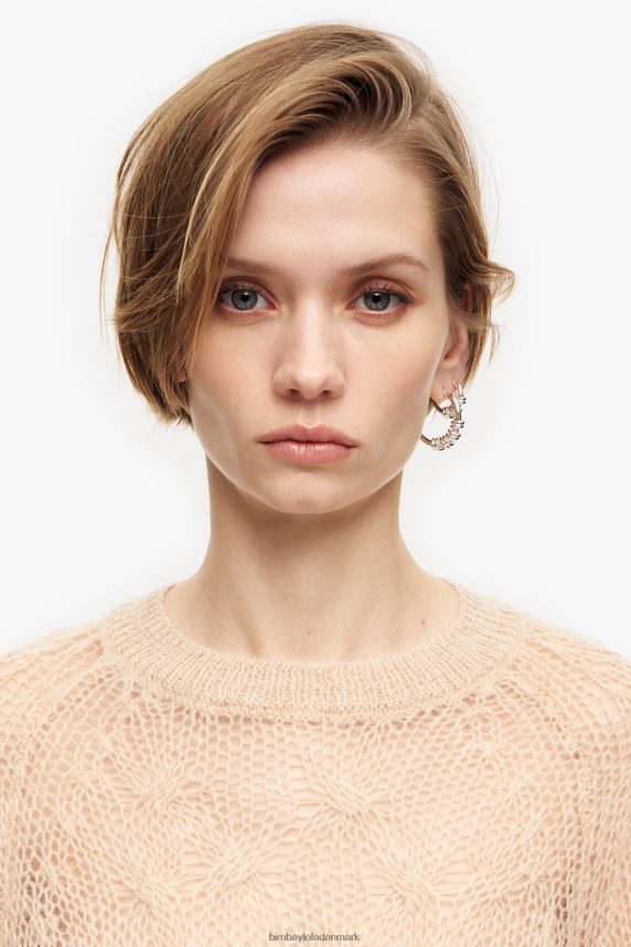 Bimba Y Lola åben strik mohair sweater 46TD4J380sand