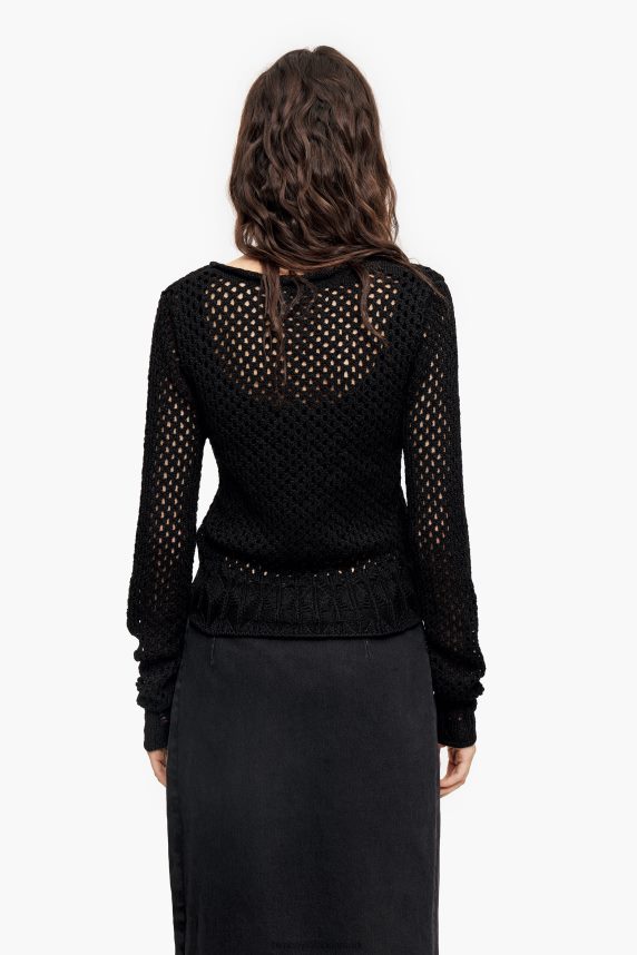 Bimba Y Lola åben strikket trøje 46TD4J387sort