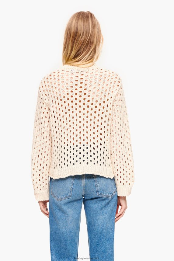 Bimba Y Lola åben striktrøje 46TD4J364ecru