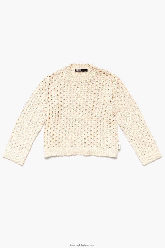Bimba Y Lola åben striktrøje 46TD4J364ecru