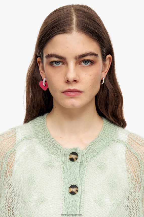 Bimba Y Lola åbenstrikket mohair cardigan 46TD4J379mynte