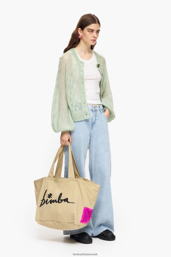 Bimba Y Lola åbenstrikket mohair cardigan 46TD4J379mynte