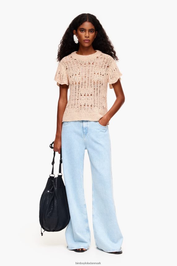 Bimba Y Lola gennembrudt sweater 46TD4J355sand