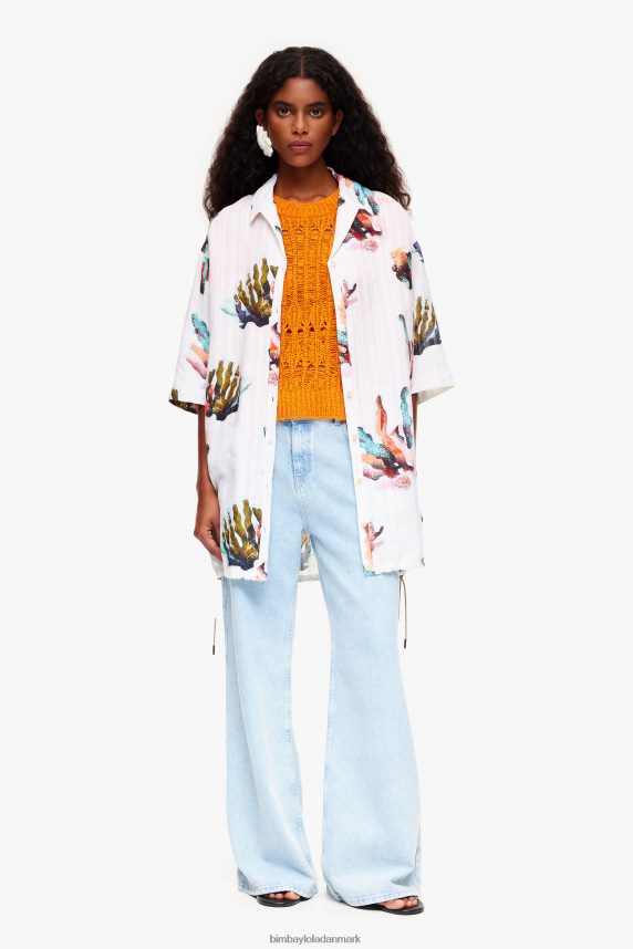 Bimba Y Lola gennembrudt sweater 46TD4J356orange