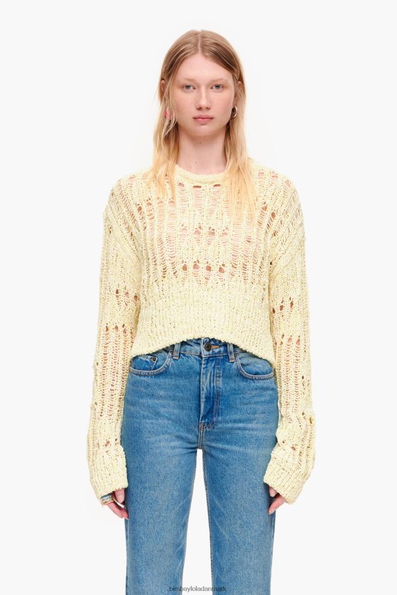 Bimba Y Lola gennembrudt sweater 46TD4J385lime grøn