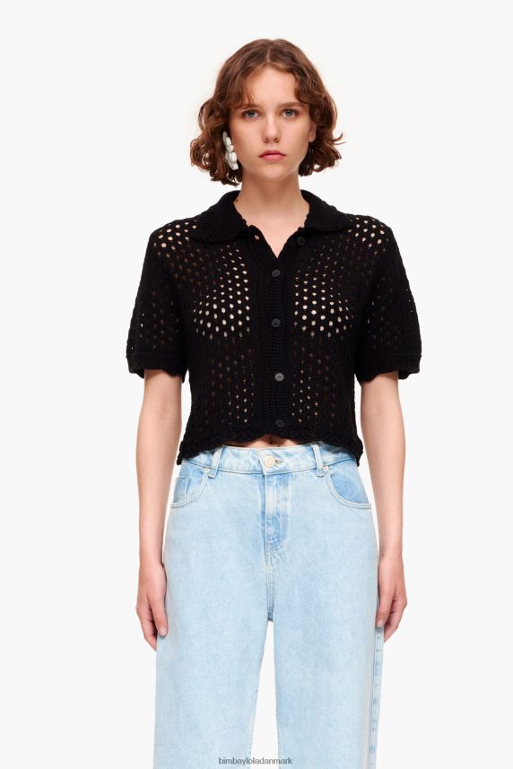 Bimba Y Lola hæklet cardigan 46TD4J359sort