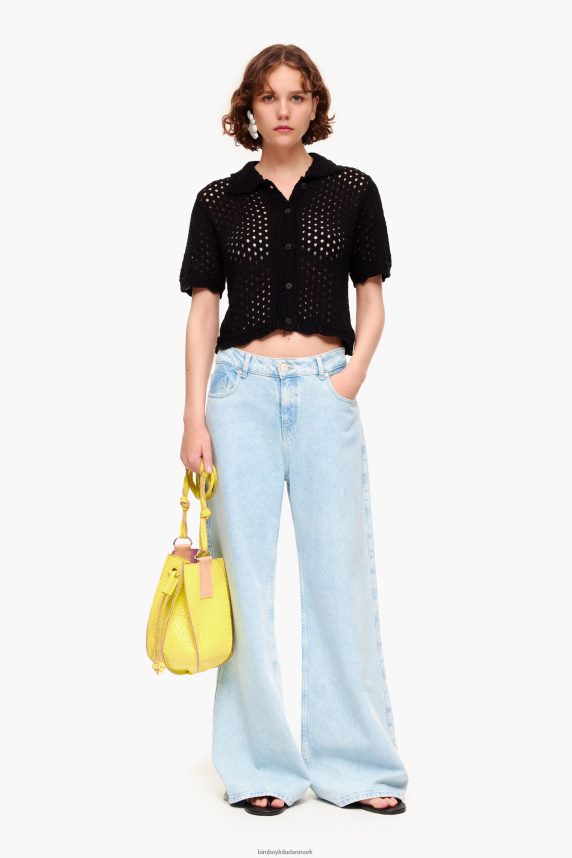 Bimba Y Lola hæklet cardigan 46TD4J359sort