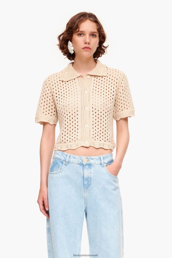 Bimba Y Lola hæklet sweater 46TD4J360sand