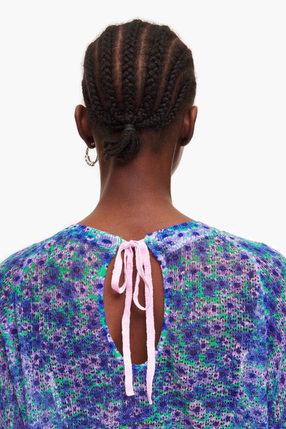 Bimba Y Lola hør sweater med fuld print 46TD4J365blomster