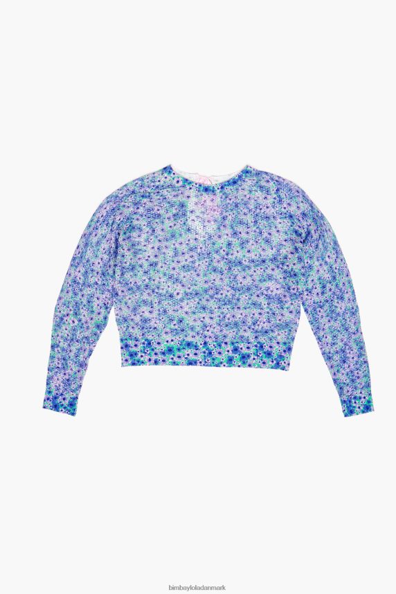 Bimba Y Lola hør sweater med fuld print 46TD4J365blomster