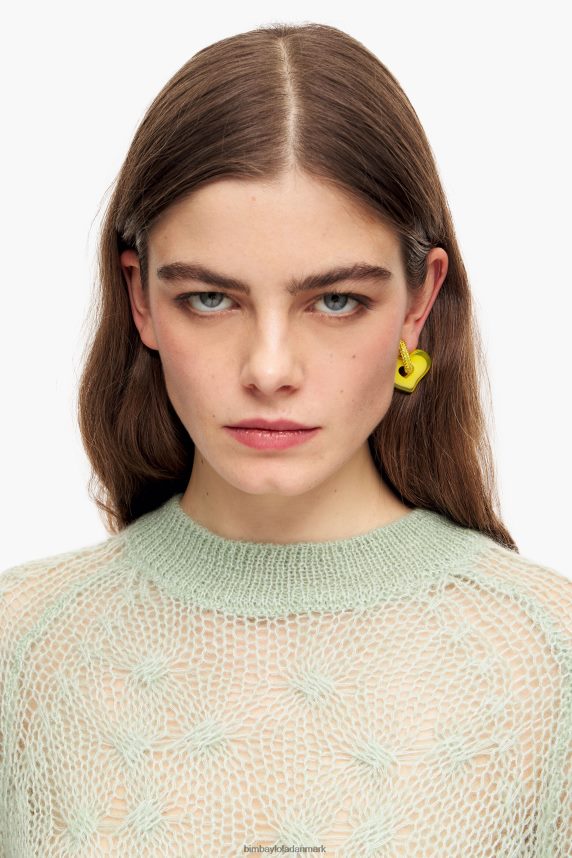 Bimba Y Lola mohair åben striktrøje 46TD4J381mynte