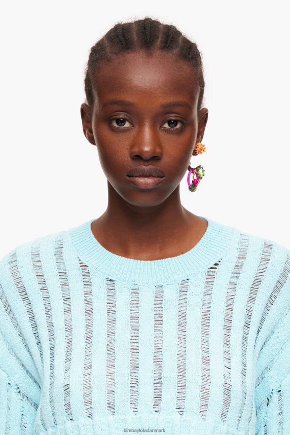 Bimba Y Lola ribstrikket sweater 46TD4J386blå