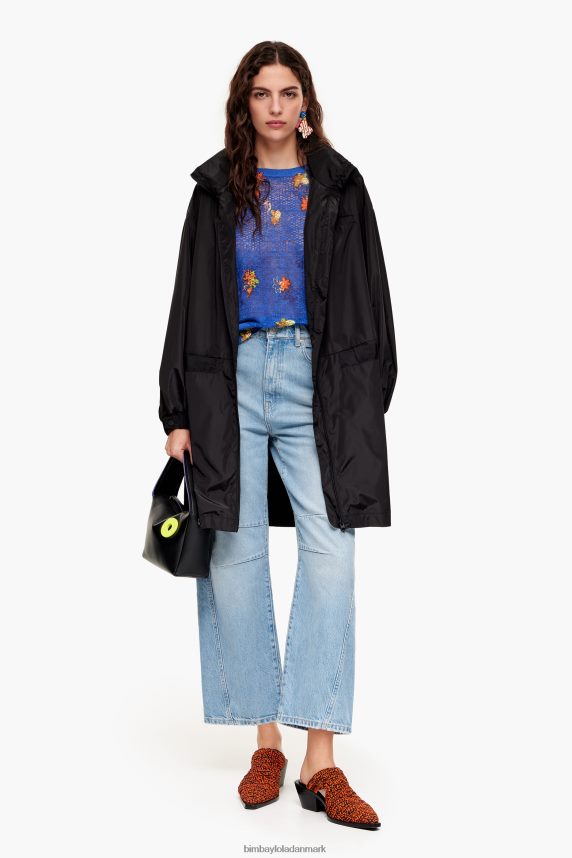 Bimba Y Lola spray blomster print hør sweater 46TD4J390blå