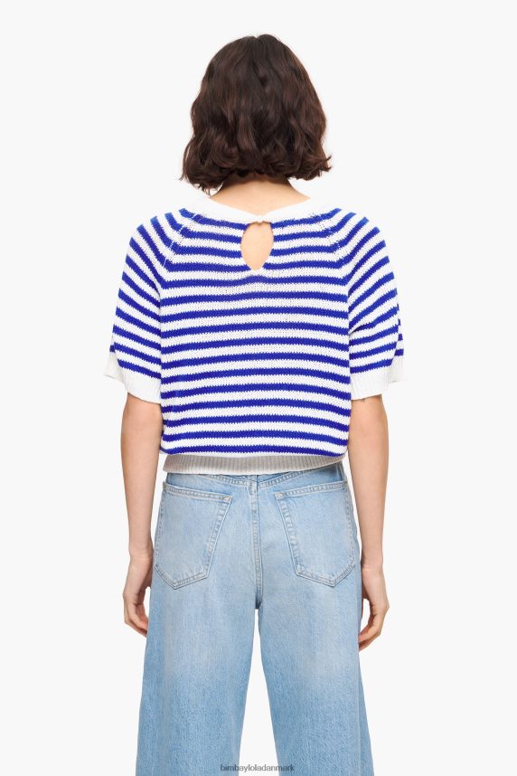Bimba Y Lola stribet sweater 46TD4J369blå og hvid
