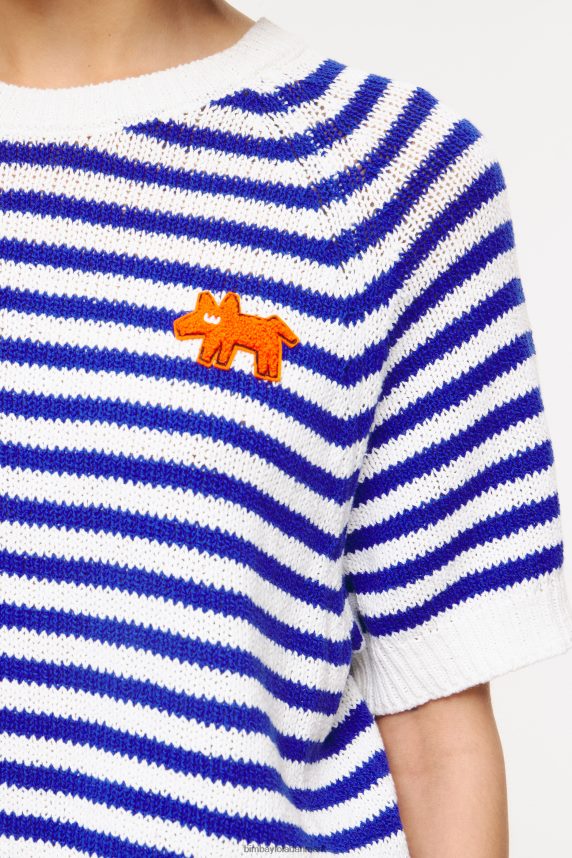 Bimba Y Lola stribet sweater 46TD4J369blå og hvid