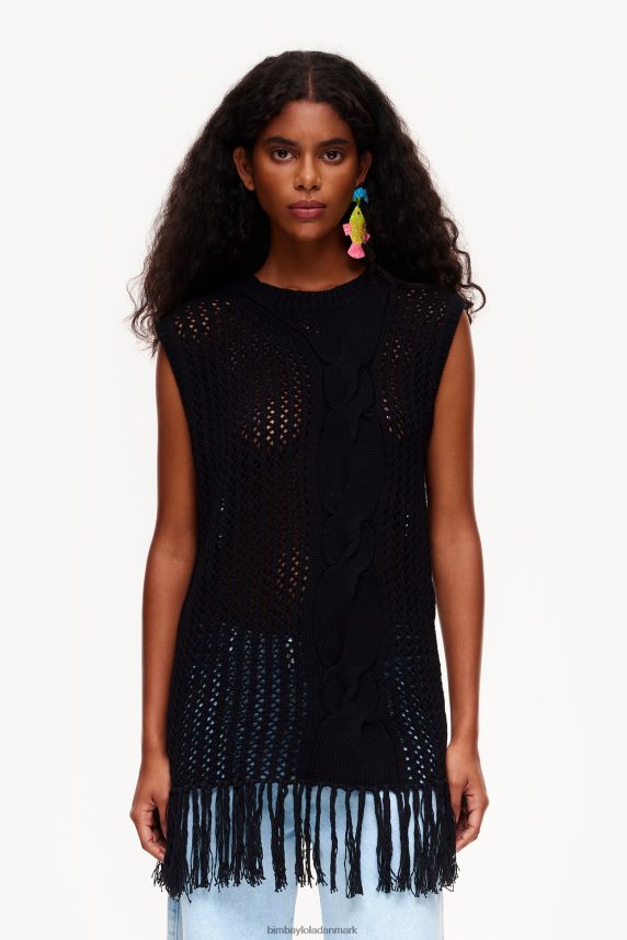 Bimba Y Lola strik vest 46TD4J352sort