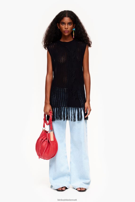 Bimba Y Lola strik vest 46TD4J352sort