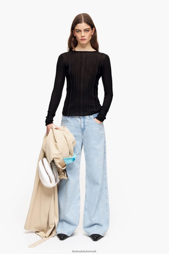 Bimba Y Lola tilpasset sweater 46TD4J384sort