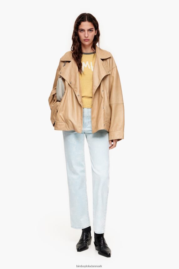 Bimba Y Lola tofarvet sweater i bomuld 46TD4J382gul