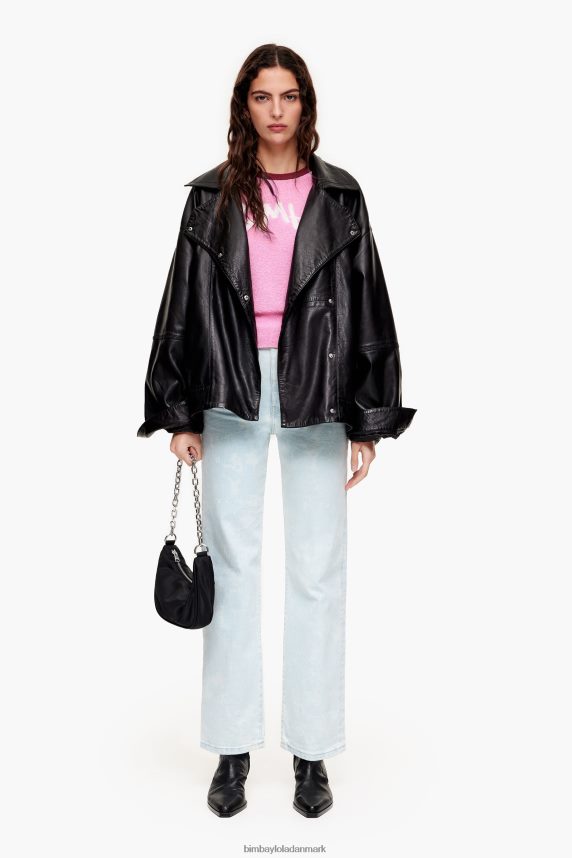 Bimba Y Lola tofarvet sweater i bomuld 46TD4J383lyserød