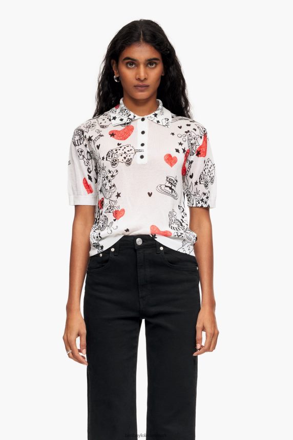 Bimba Y Lola velsiddende hjerte poloshirt 46TD4J374kaldenavn