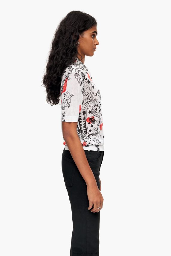 Bimba Y Lola velsiddende hjerte poloshirt 46TD4J374kaldenavn