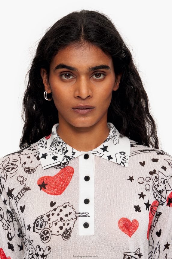 Bimba Y Lola velsiddende hjerte poloshirt 46TD4J374kaldenavn