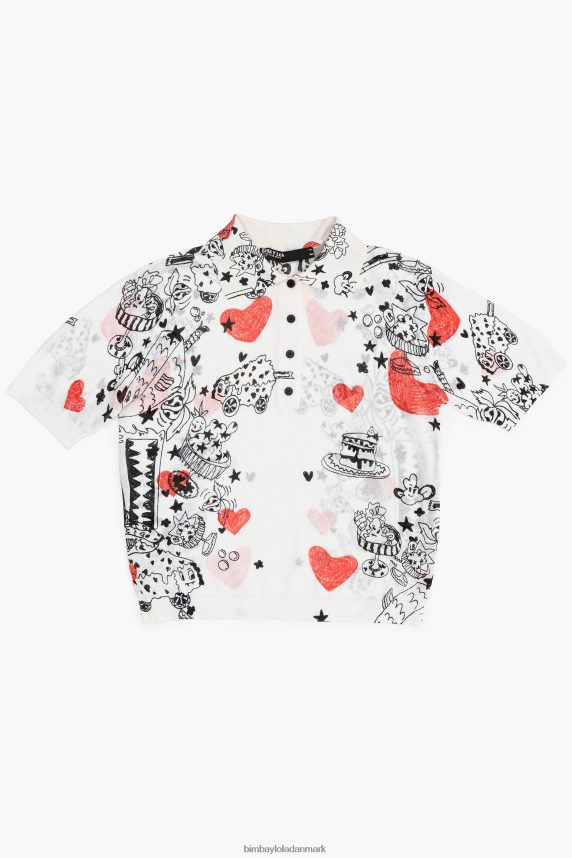 Bimba Y Lola velsiddende hjerte poloshirt 46TD4J374kaldenavn