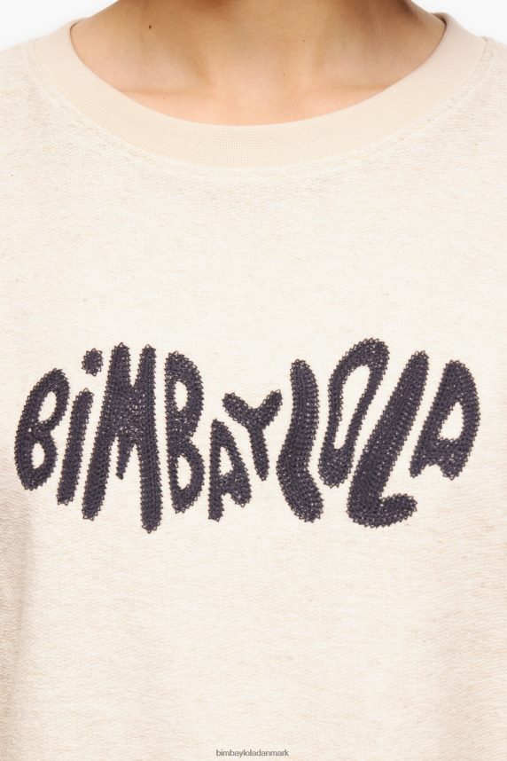 Bimba Y Lola boxy logo sweatshirt 46TD4J496sand