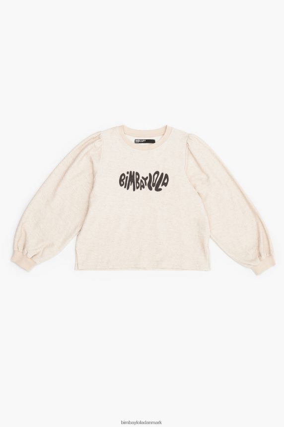 Bimba Y Lola boxy logo sweatshirt 46TD4J496sand
