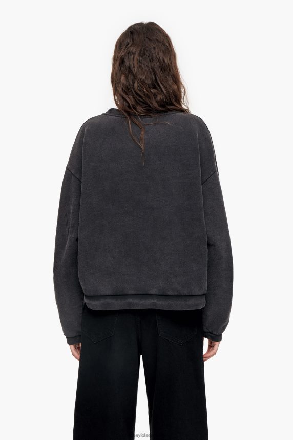 Bimba Y Lola boxy sweatshirt 46TD4J500sort