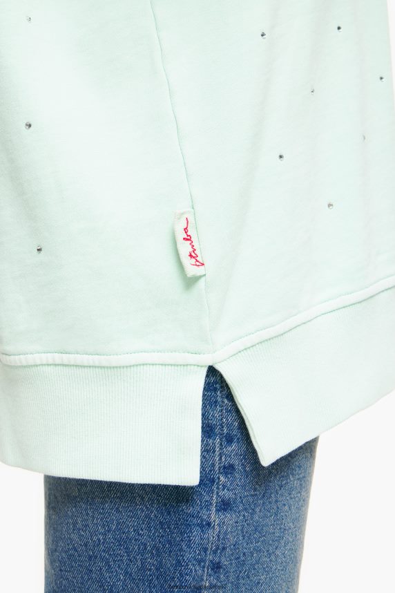 Bimba Y Lola glitrende sweatshirt 46TD4J501mynte