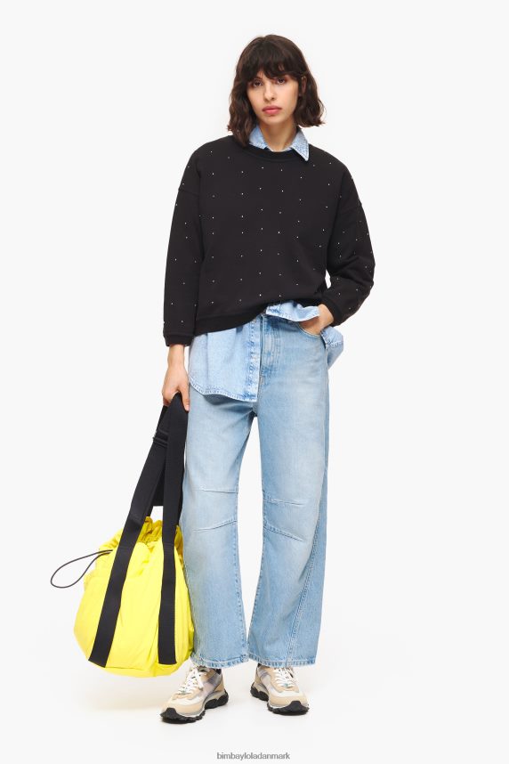 Bimba Y Lola glitrende sweatshirt 46TD4J502sort