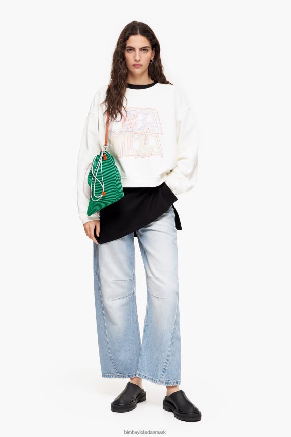 Bimba Y Lola logo sweatshirt 46TD4J499hvid