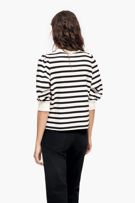 Bimba Y Lola stribet lola logo sweatshirt 46TD4J498hvid