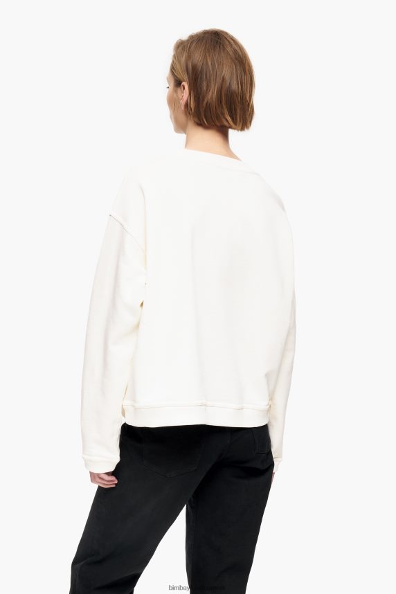 Bimba Y Lola sweatshirt boxy logo banan 46TD4J495elfenben