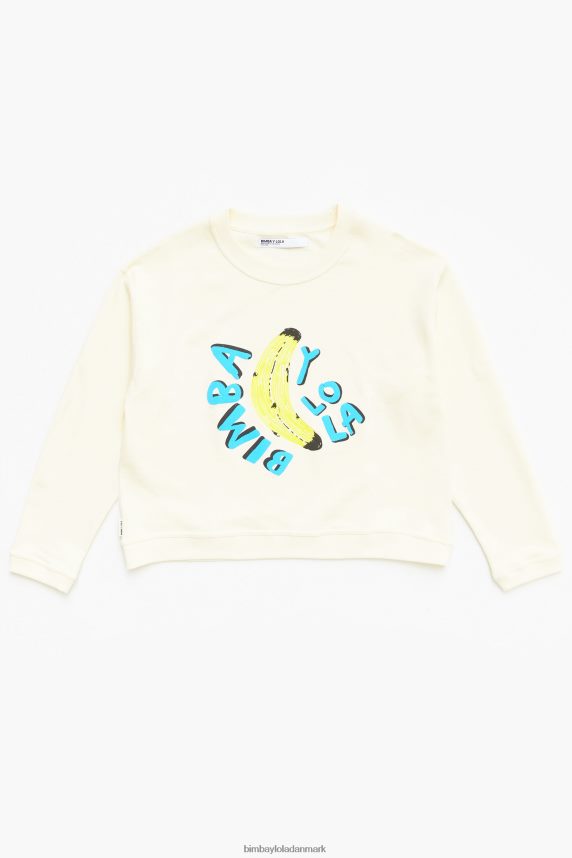 Bimba Y Lola sweatshirt boxy logo banan 46TD4J495elfenben