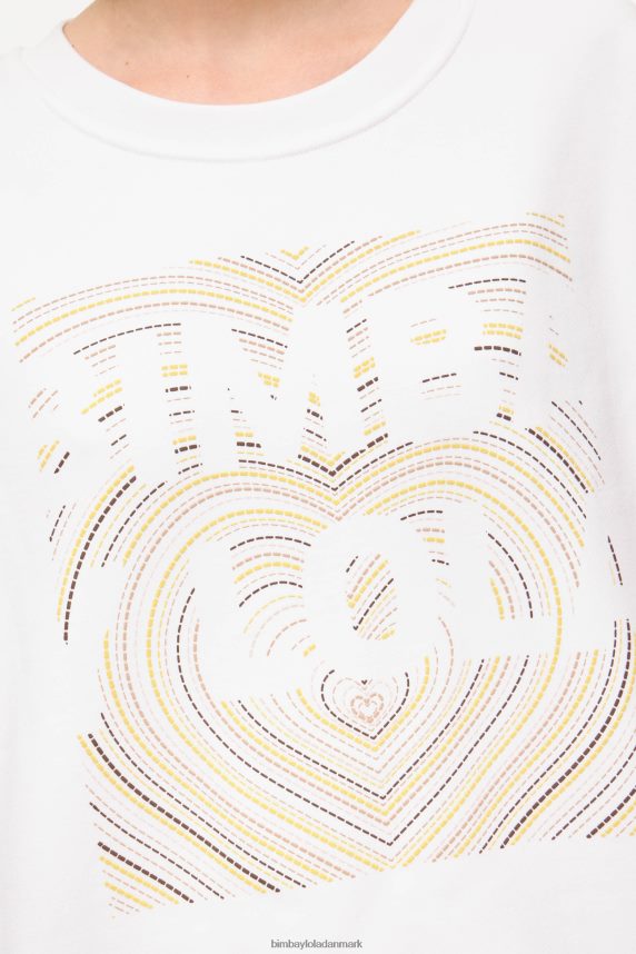 Bimba Y Lola sweatshirt med logotryk 46TD4J503elfenben