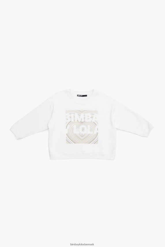 Bimba Y Lola sweatshirt med logotryk 46TD4J503elfenben
