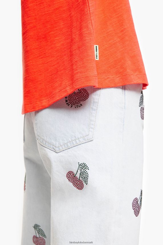 Bimba Y Lola bomuld t-shirt 46TD4J295koral