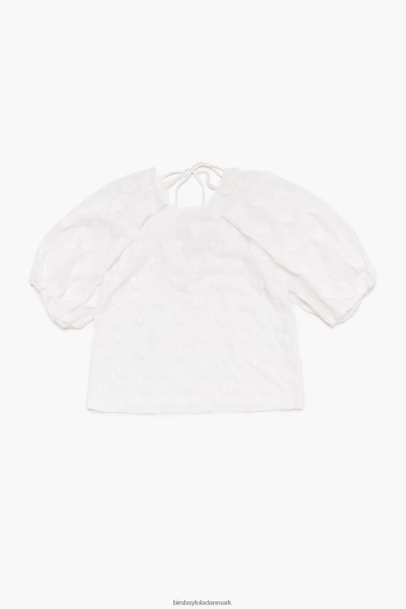 Bimba Y Lola dobbelt stof t-shirt 46TD4J285hvid