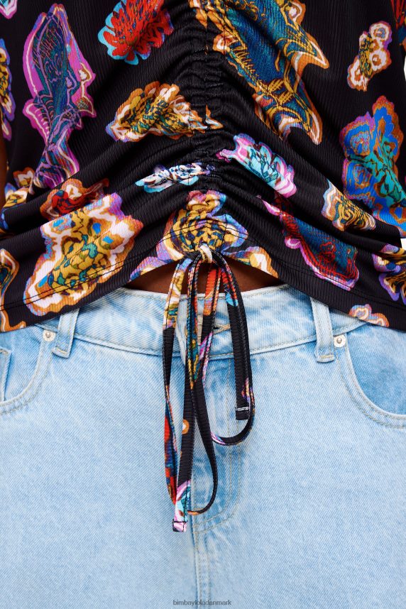 Bimba Y Lola fiske hav t-shirt 46TD4J262sort