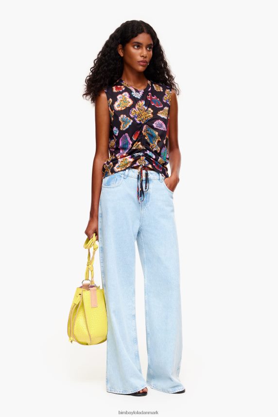 Bimba Y Lola fiske hav t-shirt 46TD4J262sort