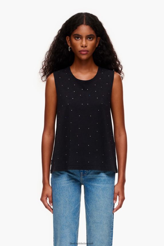 Bimba Y Lola flerfarvet sten t-shirt 46TD4J297sort